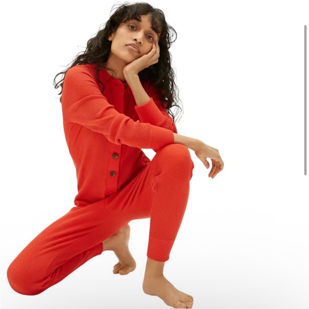 Everlane Red Long John’s / onesie